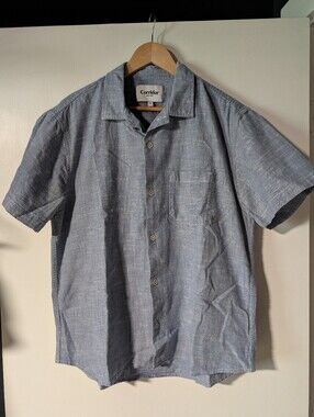 Corridor Slubby Chambray Button Up Mens Large